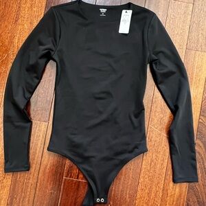 Express Black Long Sleeve Bodysuit